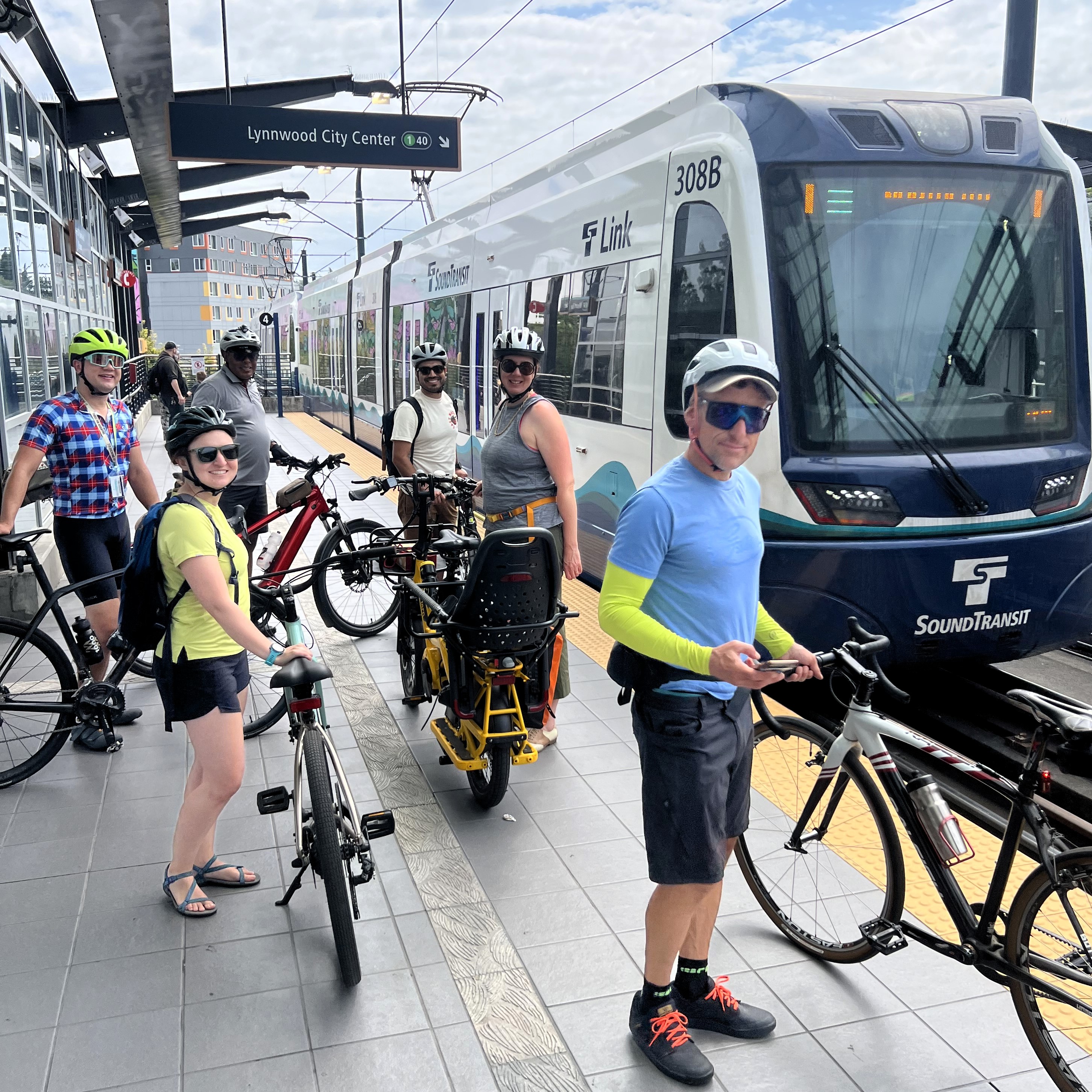 Waiting for the train at Mount Baker Station